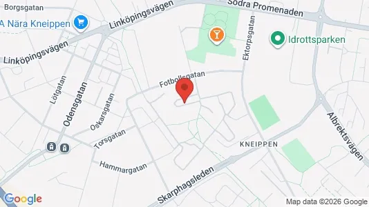 Affärslokaler att hyra i Norrköping - kort over placeringen