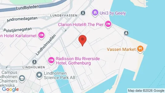 Kontorslokaler att hyra i Lundby - kort over placeringen