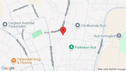Kontorslokaler att hyra i Karlstad - kort over placeringen