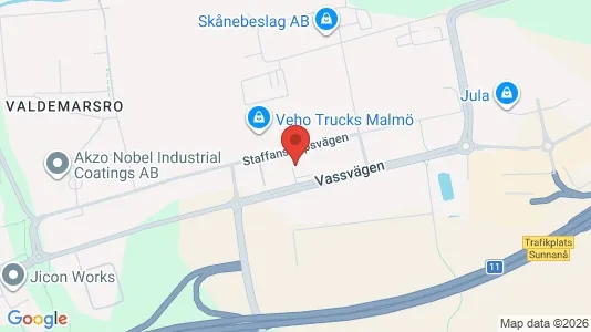 Lagerlokaler att hyra i Burlöv - Bild från Google Street View