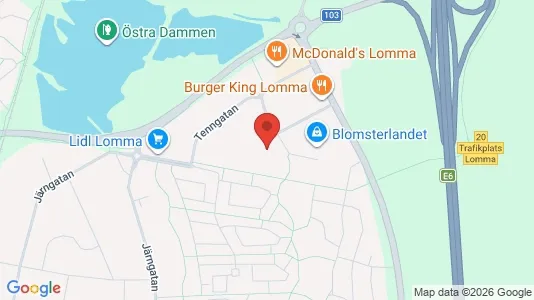 Affärslokaler att hyra i Lomma - Bild från Google Street View