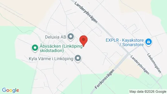 Lagerlokaler att hyra i Linköping - kort over placeringen