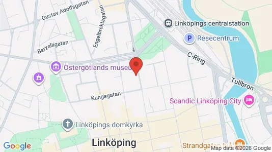 Kontorslokaler att hyra i Linköping - kort over placeringen