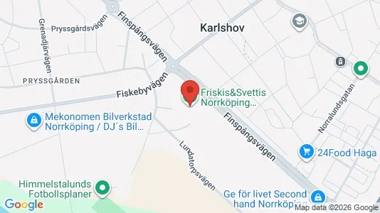 Kontorslokaler att hyra i Norrköping - kort over placeringen