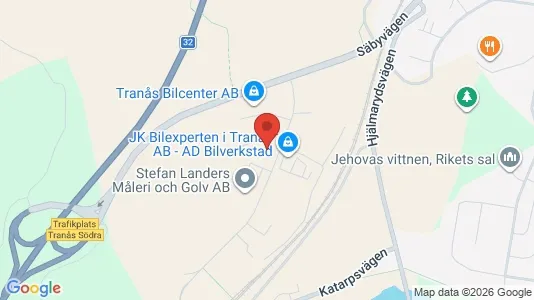 Kontorslokaler att hyra i Tranås - kort over placeringen