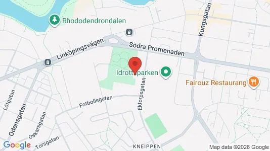 Kontorslokaler att hyra i Norrköping - kort over placeringen