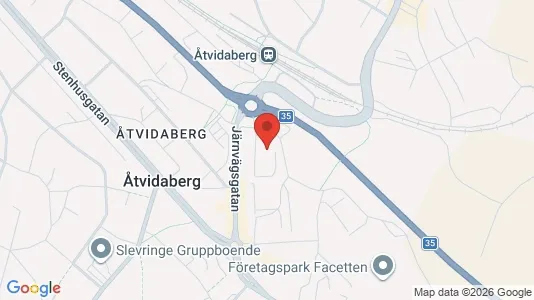 Kontorslokaler att hyra i Åtvidaberg - kort over placeringen