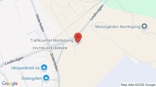 Lagerlokaler till försäljning i Norrköping - kort over placeringen