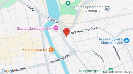 Kontorslokaler att hyra i Linköping - kort over placeringen
