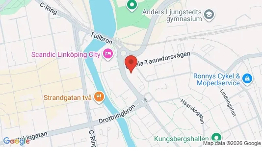 Lagerlokaler att hyra i Linköping - kort over placeringen