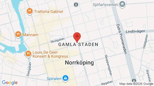 Kontorslokaler att hyra i Norrköping - kort over placeringen