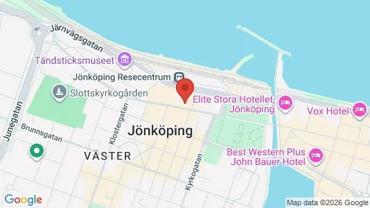 Kontorslokaler att hyra i Jönköping - kort over placeringen