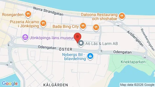 Kontorslokaler att hyra i Jönköping - kort over placeringen