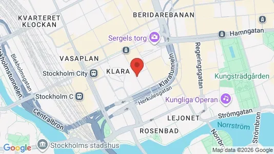Kontorslokaler att hyra i Stockholm Innerstad - kort over placeringen