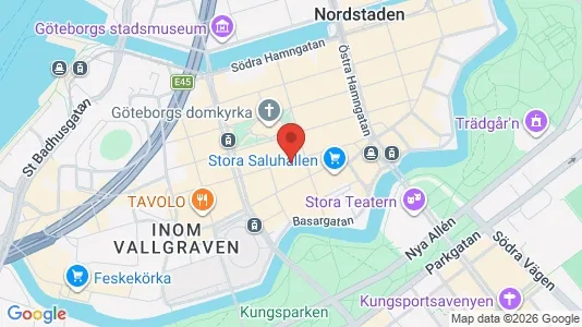 Affärslokaler att hyra i Göteborg Centrum - kort over placeringen