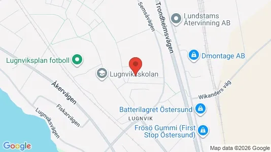 Affärslokaler till försäljning i Östersund - Bild från Google Street View
