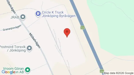 Lagerlokaler att hyra i Jönköping - Bild från Google Street View