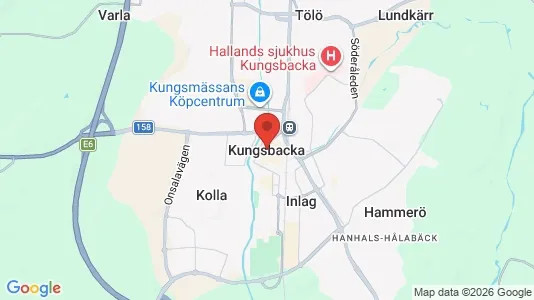 Butikslokaler att hyra i Kungsbacka - Bild från Google Street View