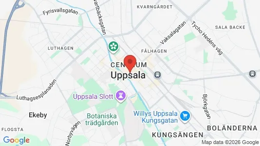 Butikslokaler att hyra i Uppsala - Bild från Google Street View