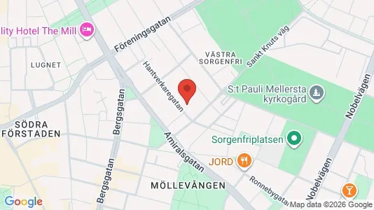 Affärslokaler att hyra i Malmö Centrum - kort over placeringen