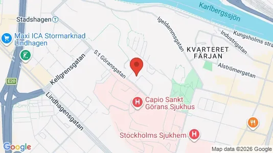 Affärslokaler att hyra i Kungsholmen - kort over placeringen