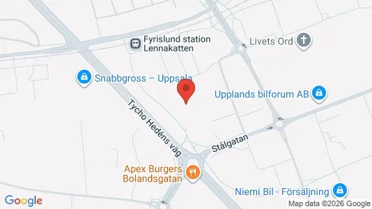 Kontorslokaler att hyra i Uppsala - Bild från Google Street View