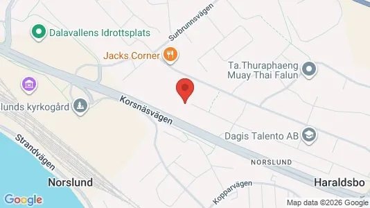 Affärslokaler att hyra i Falun - Bild från Google Street View