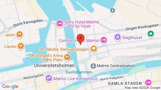 Kontorslokaler att hyra i Malmö Centrum - Bild från Google Street View