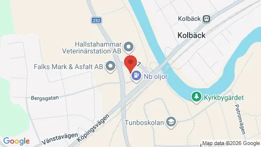 Industrilokaler till försäljning i Hallstahammar - Bild från Google Street View