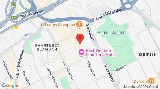Kontorslokaler att hyra i Vasastan - Bild från Google Street View