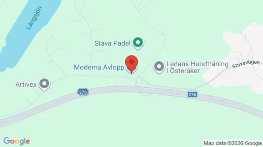 Affärslokaler att hyra i Österåker - kort over placeringen