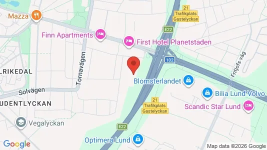 Lagerlokaler att hyra i Lund - Bild från Google Street View