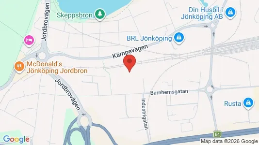 Lagerlokaler att hyra i Jönköping - Bild från Google Street View