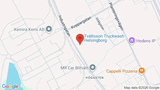 Lagerlokaler att hyra i Helsingborg - Bild från Google Street View