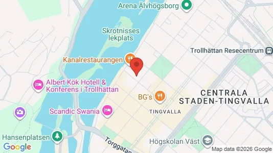 Affärslokaler att hyra i Trollhättan - Bild från Google Street View