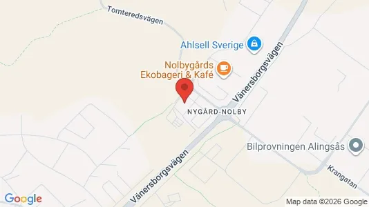 Lagerlokaler att hyra i Alingsås - Bild från Google Street View