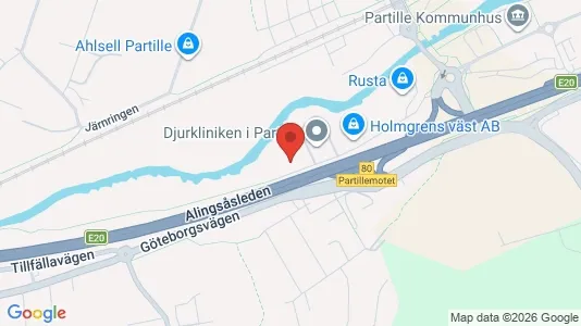 Lagerlokaler att hyra i Partille - Bild från Google Street View