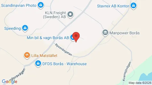 Lagerlokaler att hyra i Borås - Bild från Google Street View