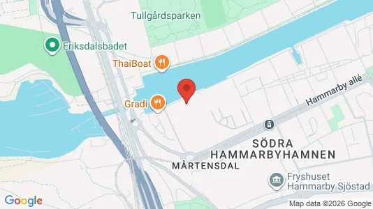 Kontorslokaler att hyra i Hammarbyhamnen - Bild från Google Street View