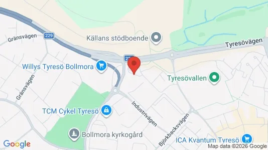 Kontorslokaler att hyra i Tyresö - Bild från Google Street View
