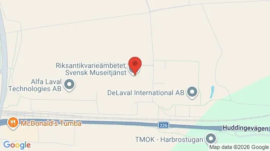 Industrilokaler att hyra i Botkyrka - kort over placeringen