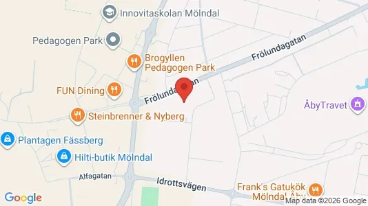 Industrilokaler att hyra i Mölndal - Bild från Google Street View