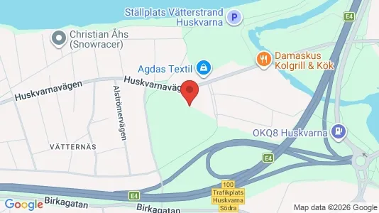 Affärslokaler att hyra i Jönköping - kort over placeringen