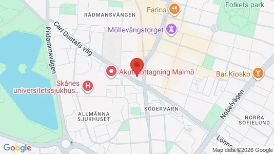Kontorslokaler att hyra i Malmö Centrum - Bild från Google Street View