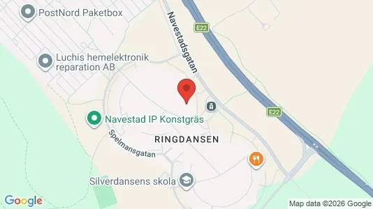 Affärslokaler att hyra i Norrköping - kort over placeringen