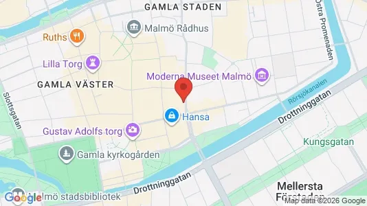 Affärslokaler att hyra i Malmö Centrum - kort over placeringen