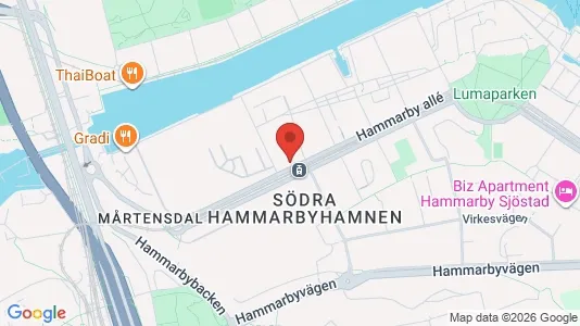 Affärslokaler att hyra i Hammarbyhamnen - Bild från Google Street View
