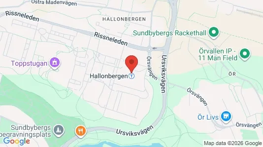 Affärslokaler att hyra i Sundbyberg - kort over placeringen