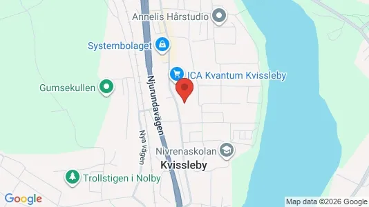 Affärslokaler att hyra i Sundsvall - kort over placeringen