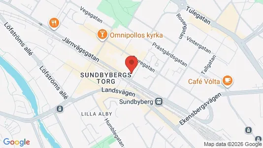 Affärslokaler att hyra i Sundbyberg - kort over placeringen